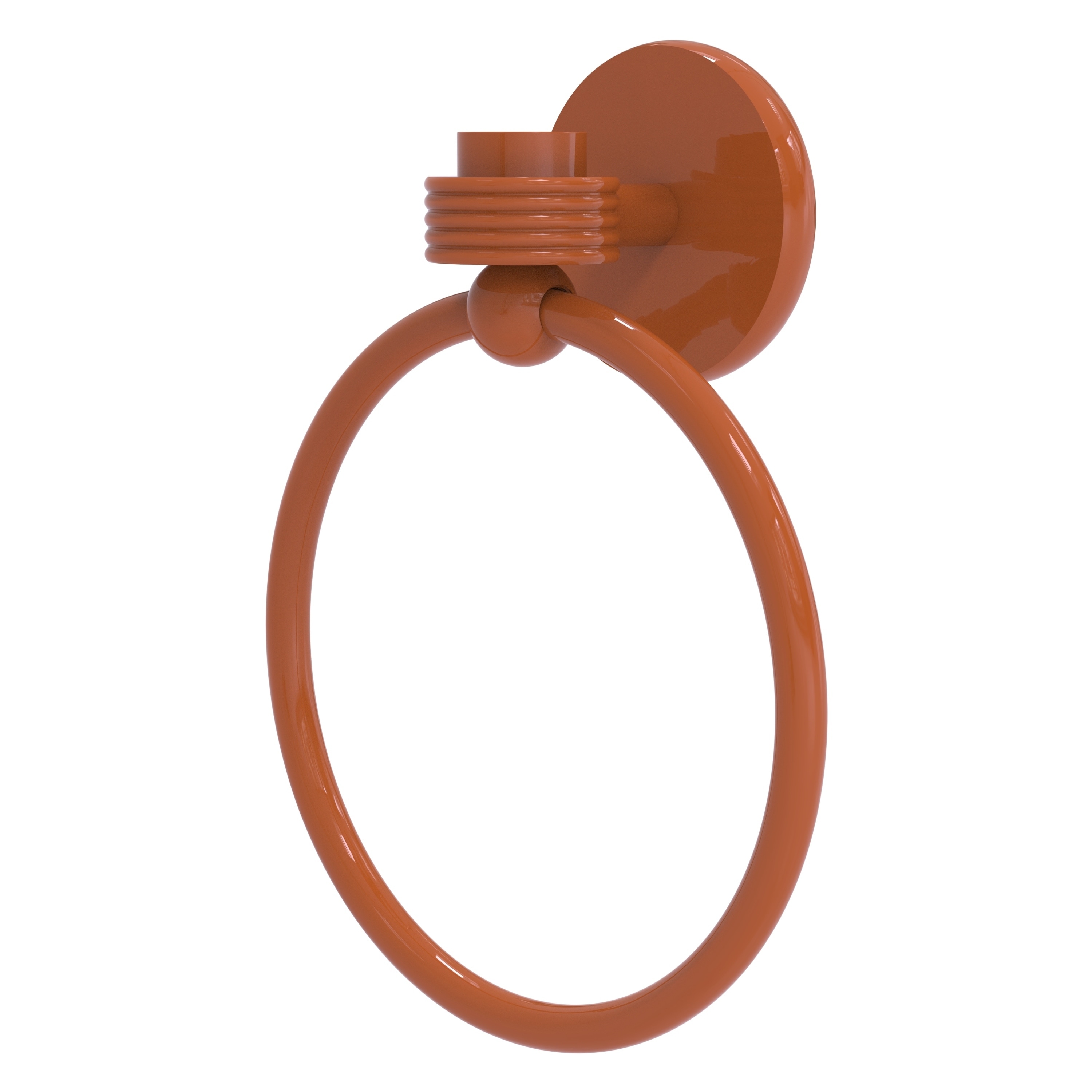 Allied Brass Satellite Orbit One Collection Towel Ring with Grooved Accent