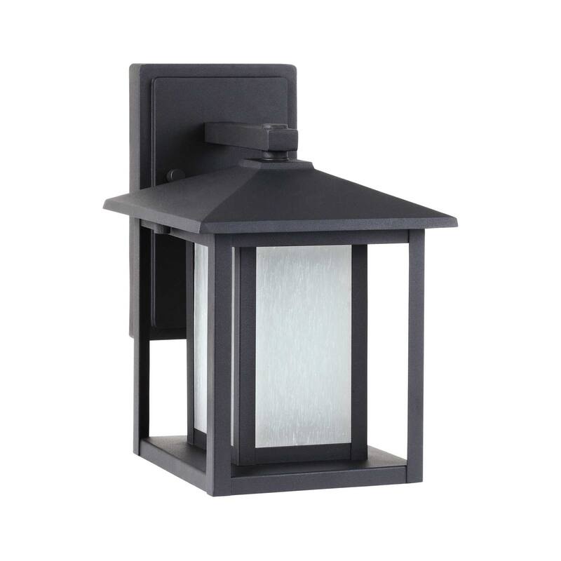 Bellevue Crawford Single Light 11" Tall Outdoor Wall Sconce with - Black