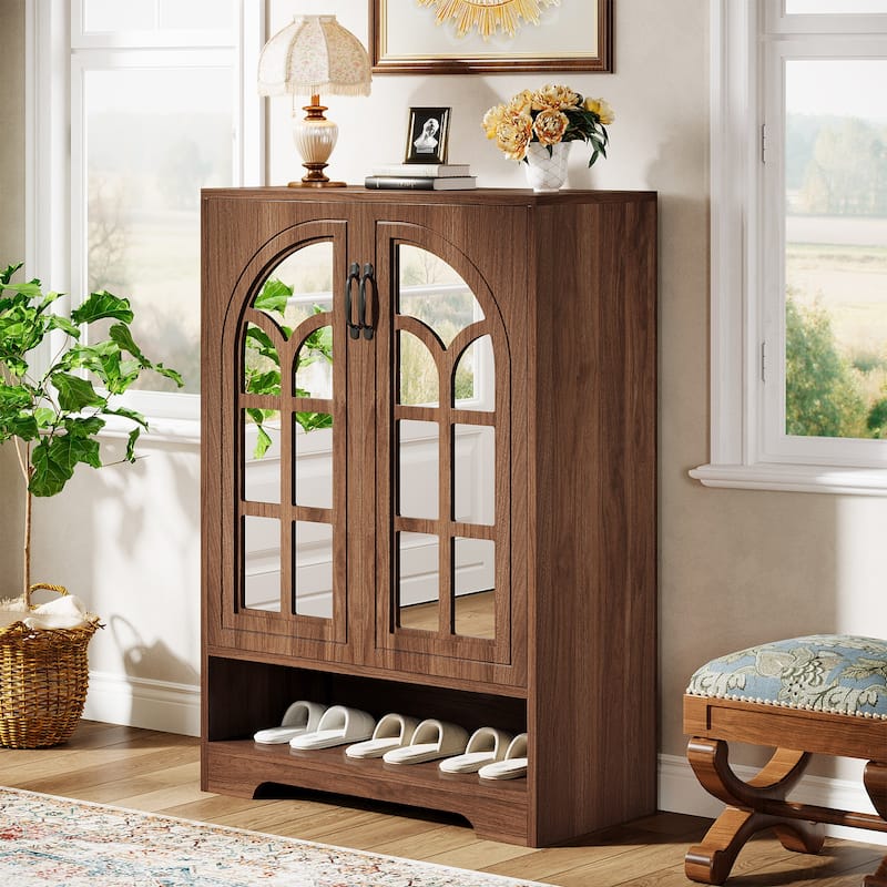 5-Tier Shoe Cabinet, Shoe Storage Organizer with Adjustable Shelves