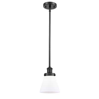 Innovations Lighting Small Cone 6" Wide Mini Pendant - Rod Hung