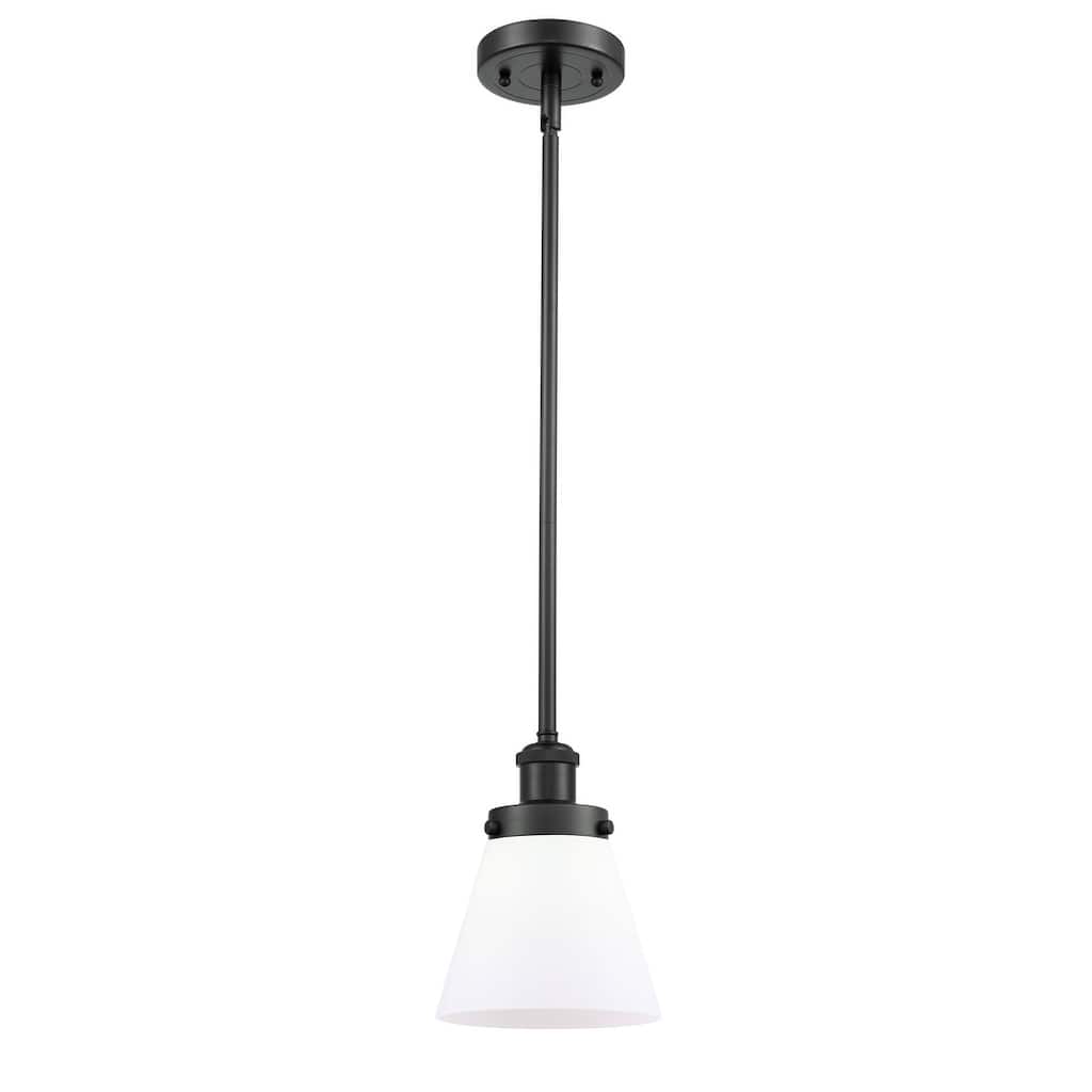 Innovations Lighting Small Cone 6" Wide Mini Pendant - Rod Hung
