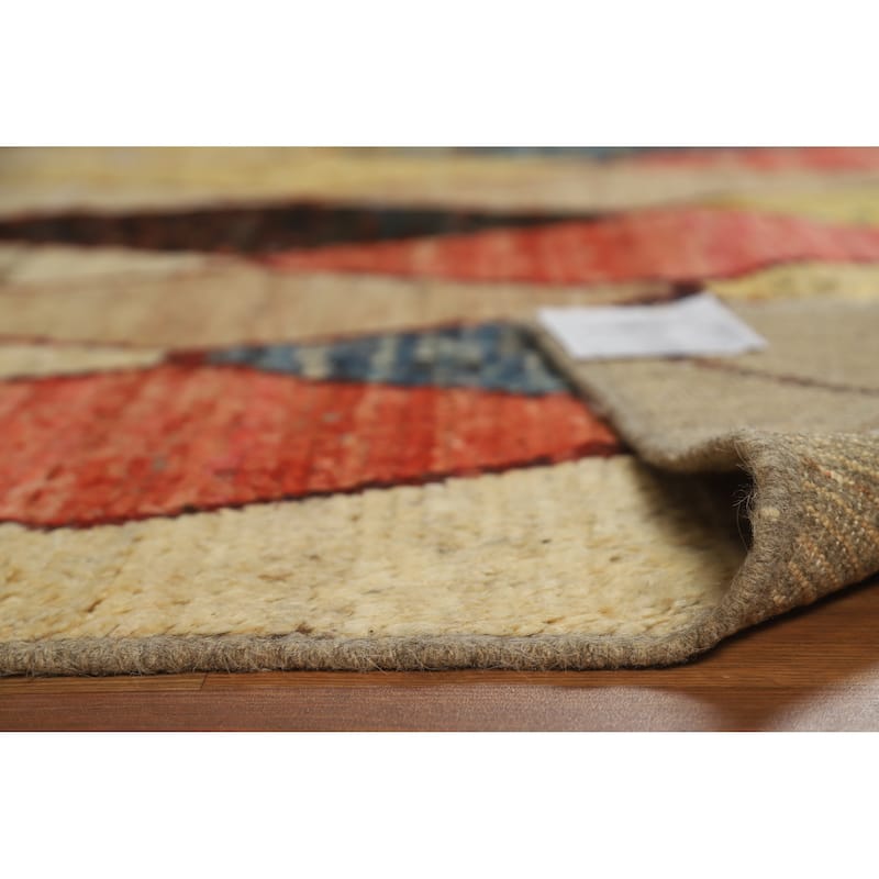 Trellis Moroccan Oriental Area Rug Hand-Knotted Modern Wool Carpet - 6'7" x 9'0"
