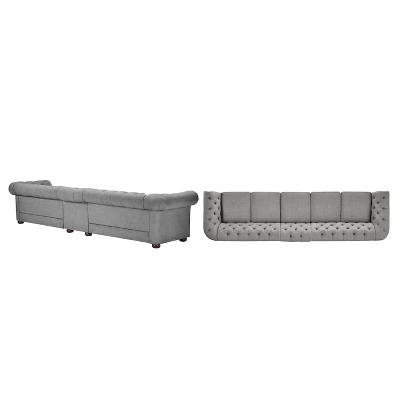 Gdansk 5-Seat Modular Chesterfield Sofa