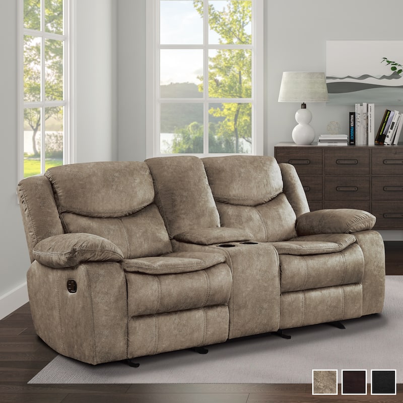 Ember Double Glider Reclining Loveseat