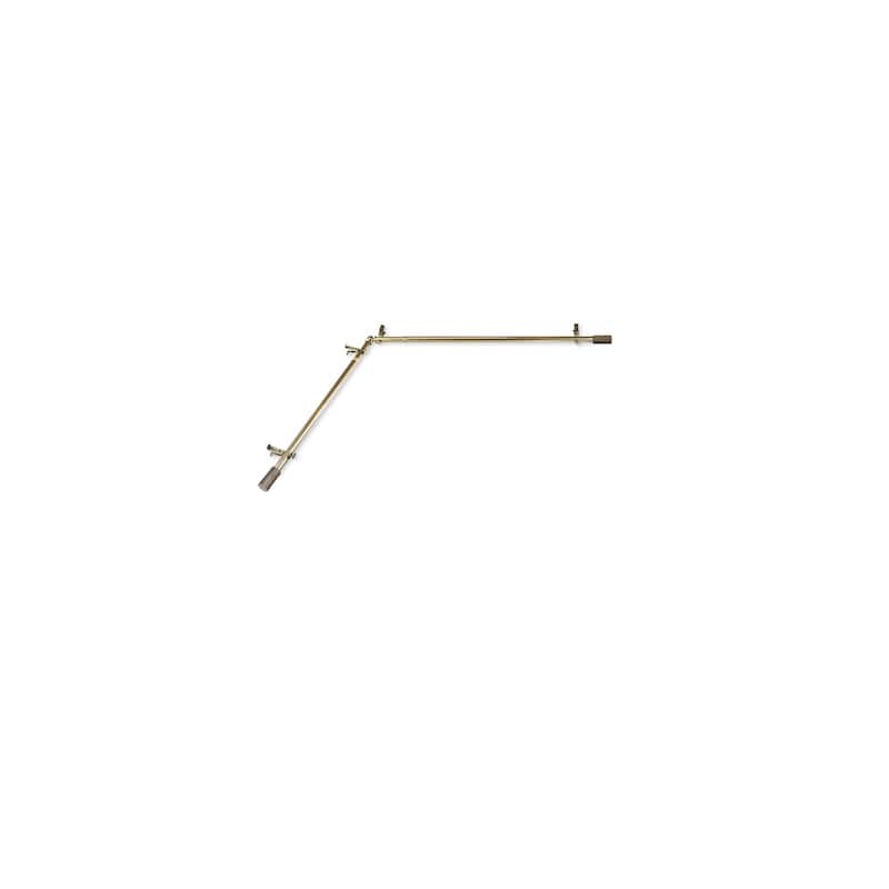 Medieval Curtain Rods & Hardware Set - Antique Brass, 360 Rotation Corner Connectors, Steel Rods, Home Decor - M