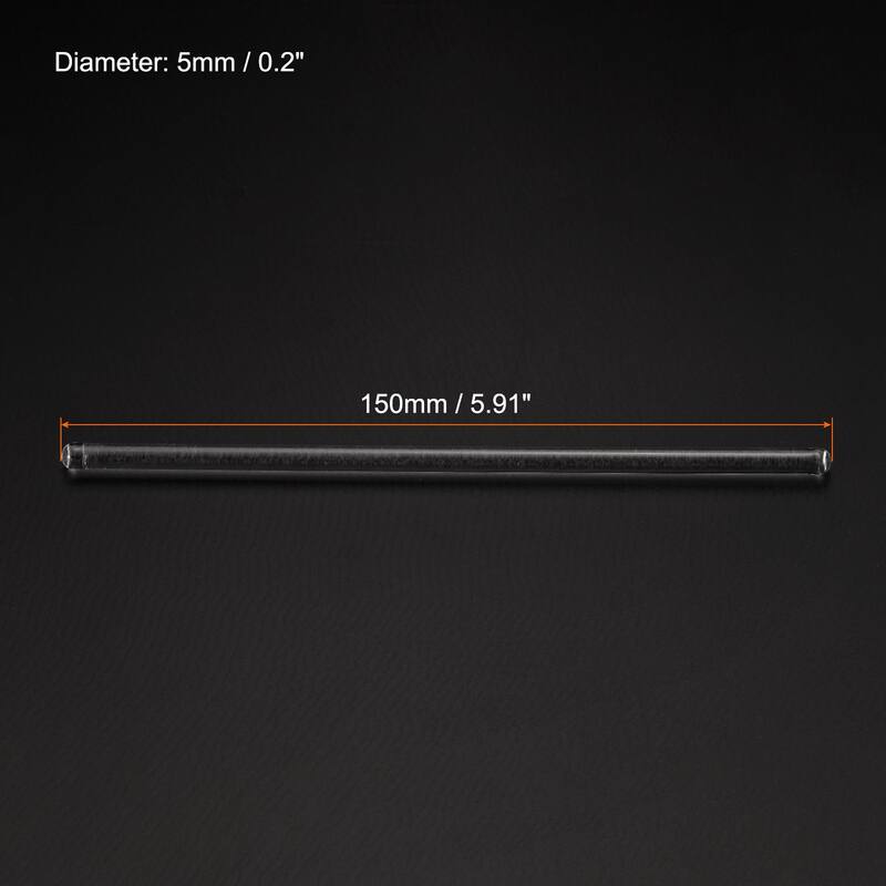 3.3 Borosilicate Glass Stick 5mm Dia Stir Rod Mixing Tools 3Pcs - 5.91"