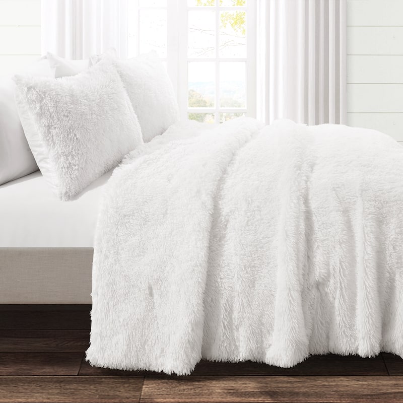 Lush Decor Emma Faux Fur Comforter Set