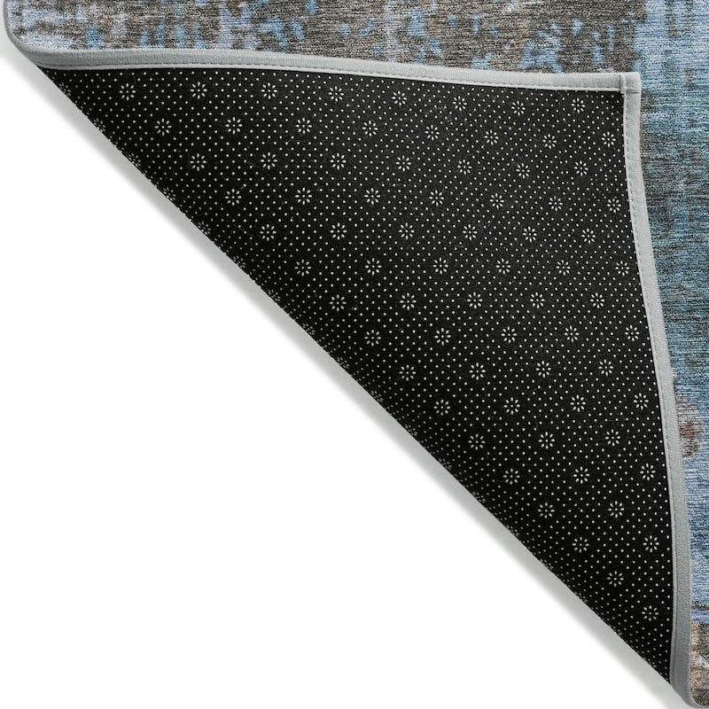 HomeRoots Abstract Transitional Rectangle Outdoor Rug