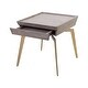 preview thumbnail 2 of 3, Elk Home 164-002 Larocca Accent Table in Soft Gold and Grey Birch Veneer