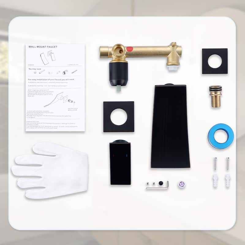WOWOW Single Handle Wall Mounted Bathroom Basin Faucet