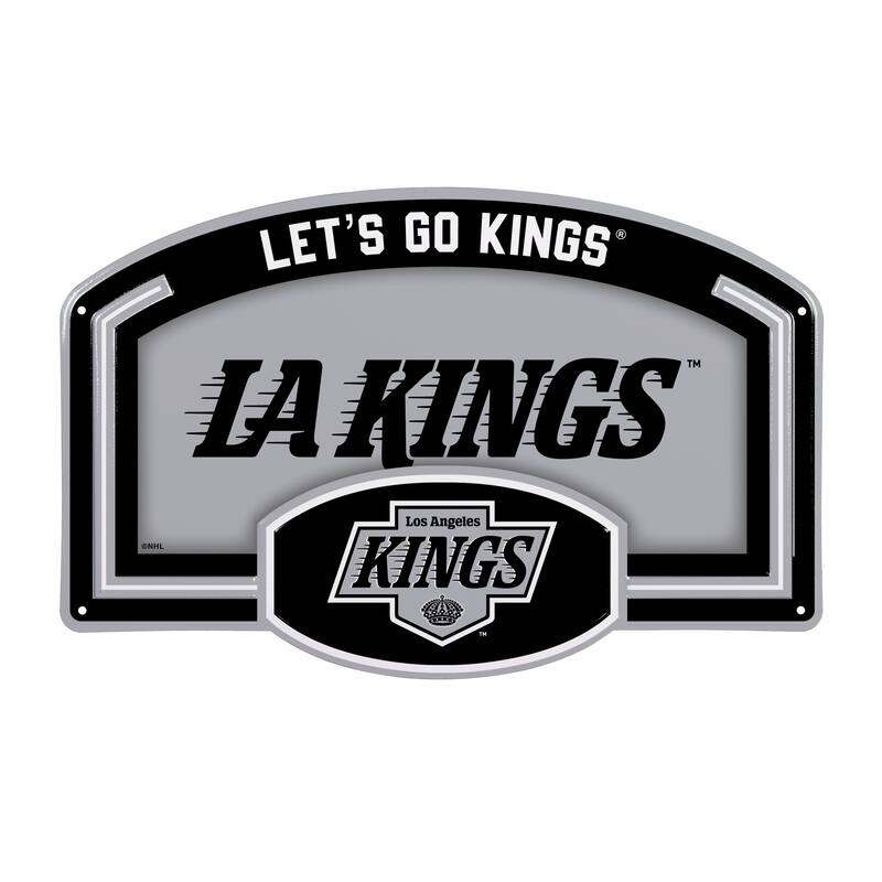 Los Angeles Kings Embossed Steel Wall Sign, 11" x 17"