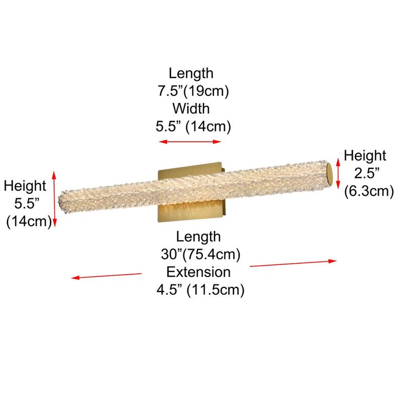 30 inch Adjustable LED Wall Sconce
