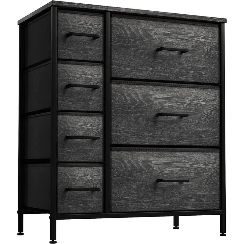 Dresser w/ 7 Drawers - Furniture Storage Tower Unit for Home, Bedroom