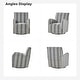 preview thumbnail 24 of 31, HULALA HOME Pancy Traditional Swivel Armchair with Jacobean Strip Pattern Set of 2