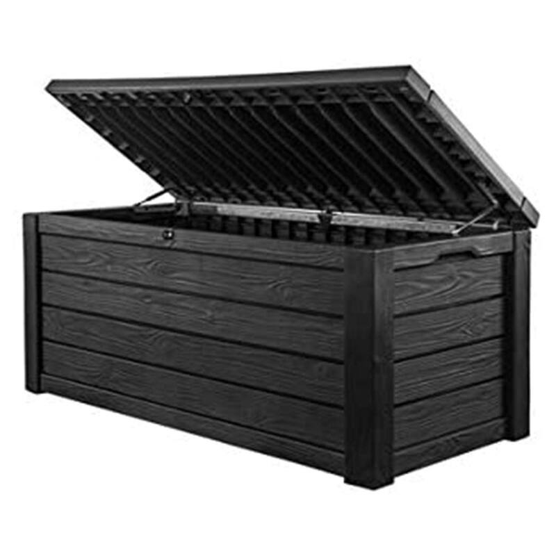 150 Gallon Plastic Backyard Outdoor Storage Deck Box for Patio