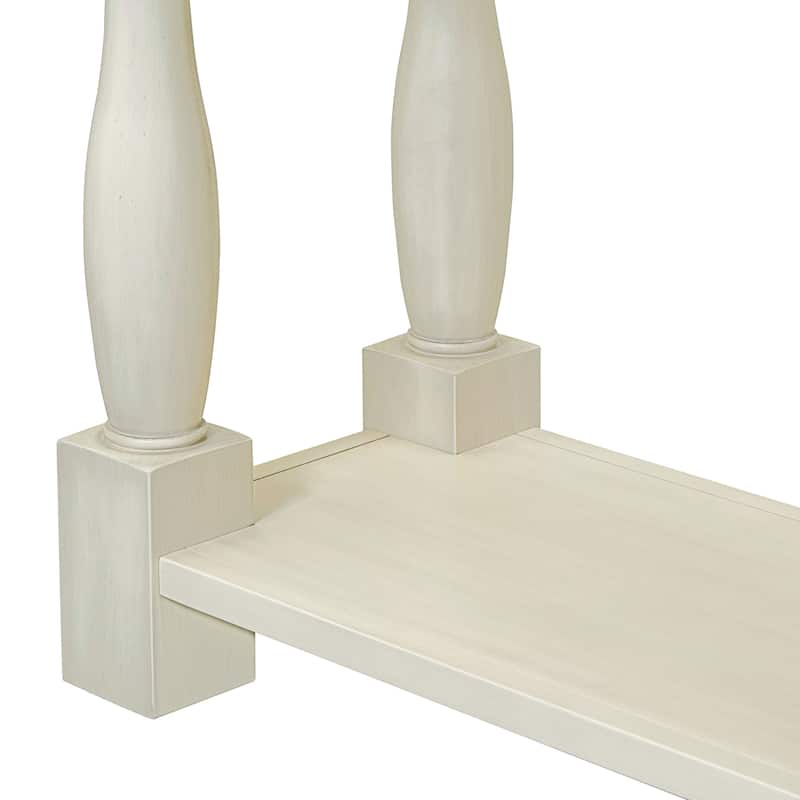 Console Table with Drawers and Shelf