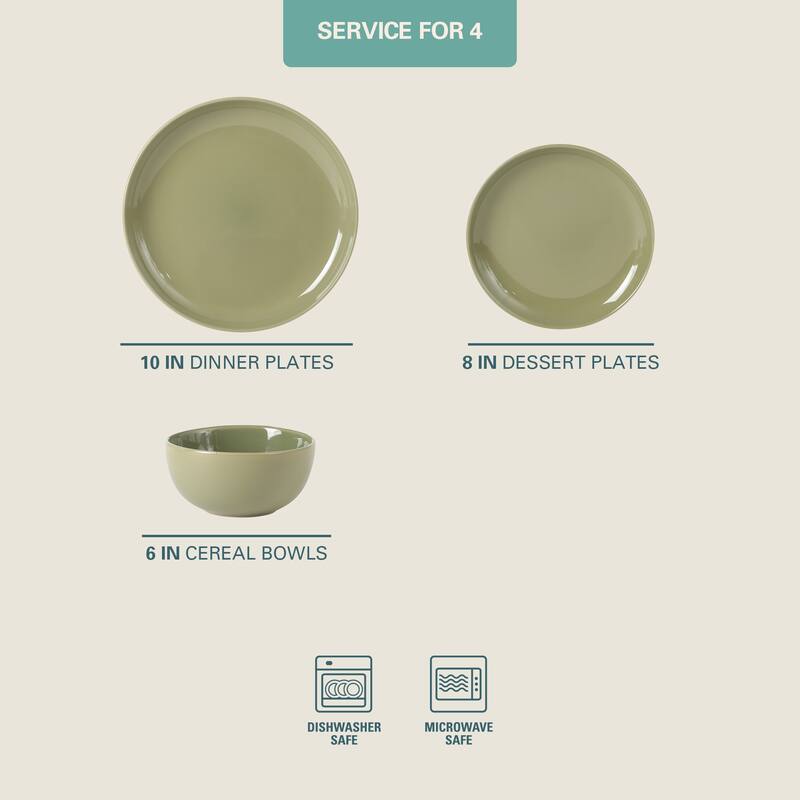 Gibson Home Rockaway 12pc Dinnerware set