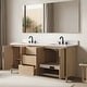 preview thumbnail 17 of 72, Vanity Art Lucerne Freestanding Bathroom Vanity with Stone Top, Hidden Power Station, Hair Dryer Holder, USB Charging Shelf