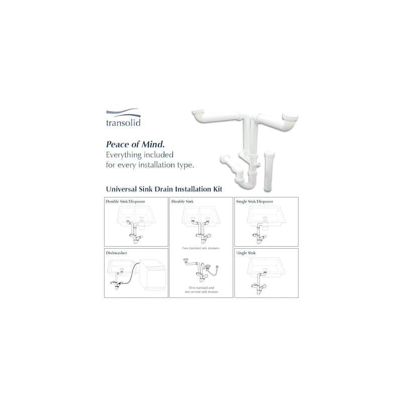 Transolid Logan 19" x 24" Farmhouse/Apron Front Kitchen Sink - 24" x 19" x 9"