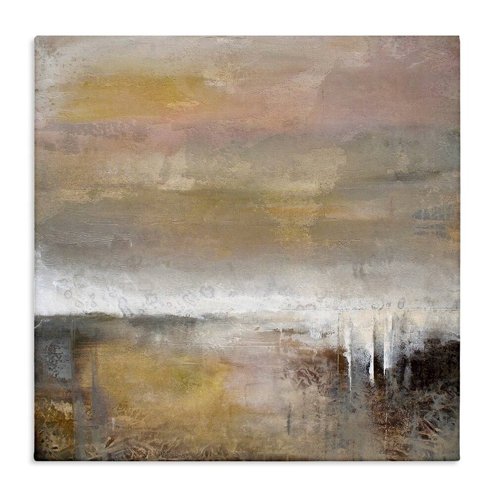 Stupell Neutral Earthy Abstract Landscape Canvas Wall Art Design By Karen Hale