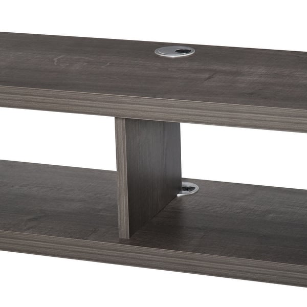 dark grey floating tv stand