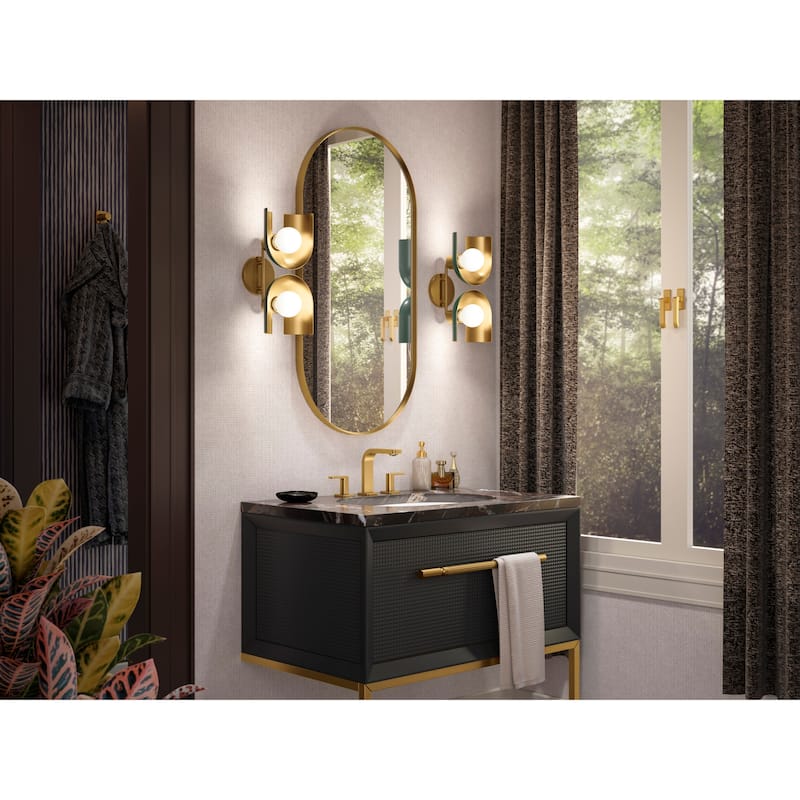 Kohler Lighting 31783-SC02 Jabot 2 Light 8" Tall Wall Sconce