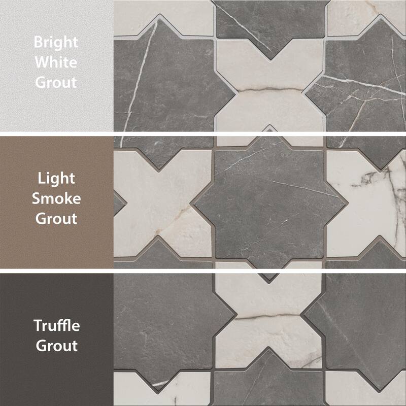 Merola Tile Istanbul Star Night with Day Cross 6" x 12" Porcelain Floor and Wall Tile - Case (32 Tiles)