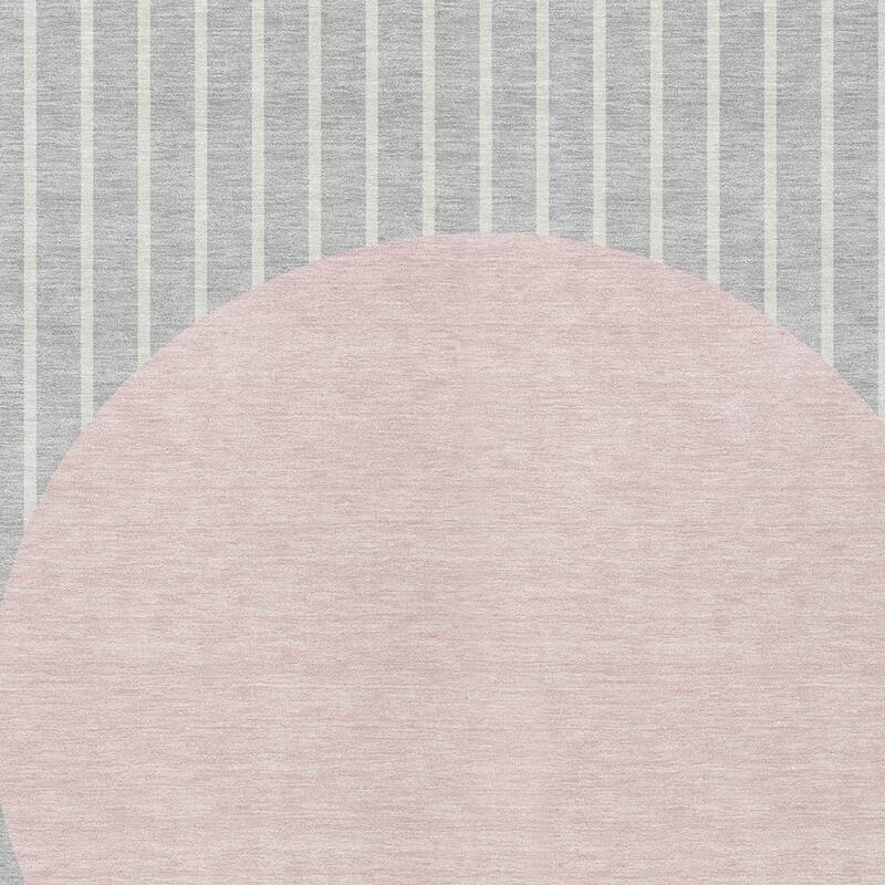 HomeRoots Striped Transitional Rectangle Outdoor Rug