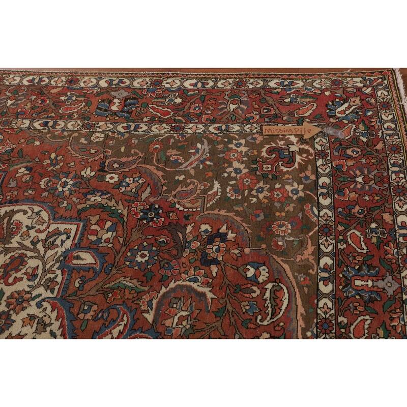 Bakhtiari Persian Antique Area Rug Handmade Wool Carpet - 6'11"x 10'0"