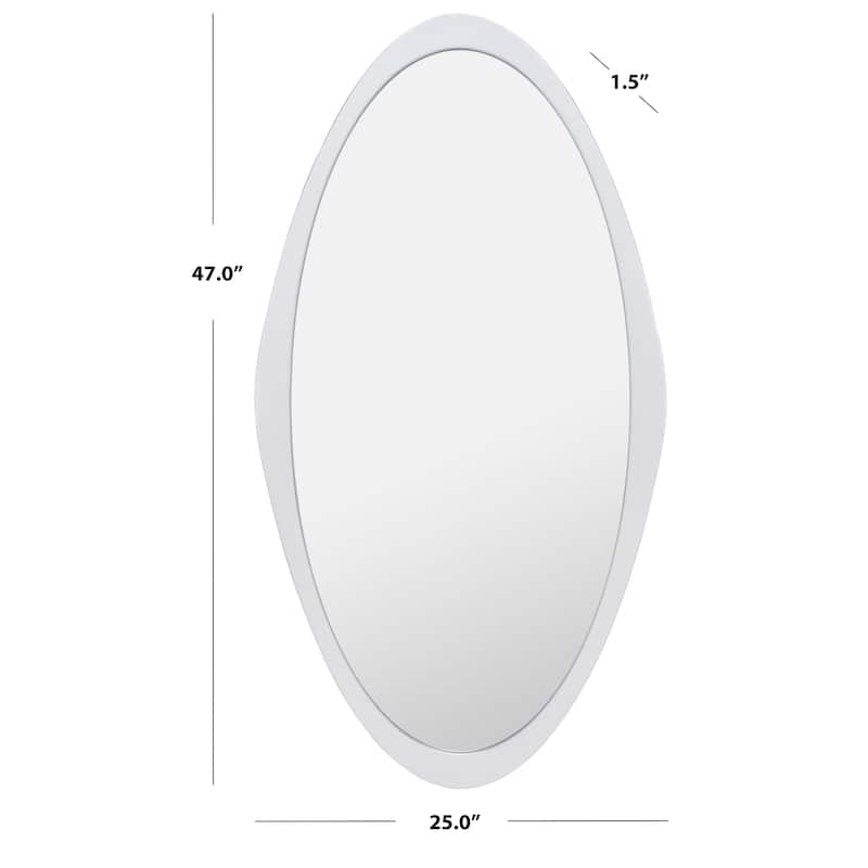 SAFAVIEH Shyanne 25 x 47-inch Oval Wall Mirror - 25"W x 2"D x 47"H
