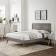 preview thumbnail 19 of 24, Marlee Full Wood Platform Bed With Splayed Legs Full - Gray