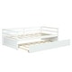 preview thumbnail 14 of 40, Costway Twin Size Trundle Daybed Wooden Slat Support Mattress Platform