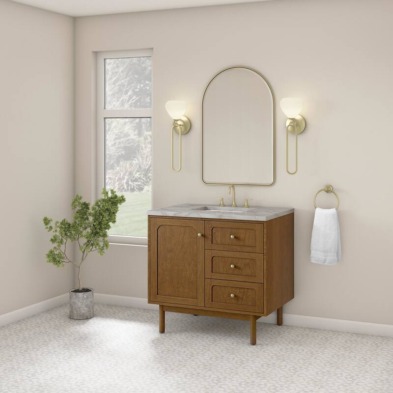 James Martin Vanities 545-V36-3VSL Laurent 36" Single Basin Poplar