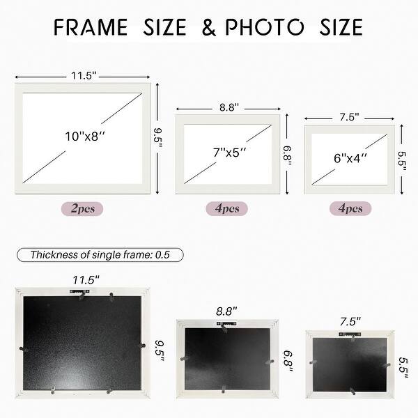 Photo Frame Socket 10-Photo Sockets Frame Set - Stylish Display for Cherished Memories ...