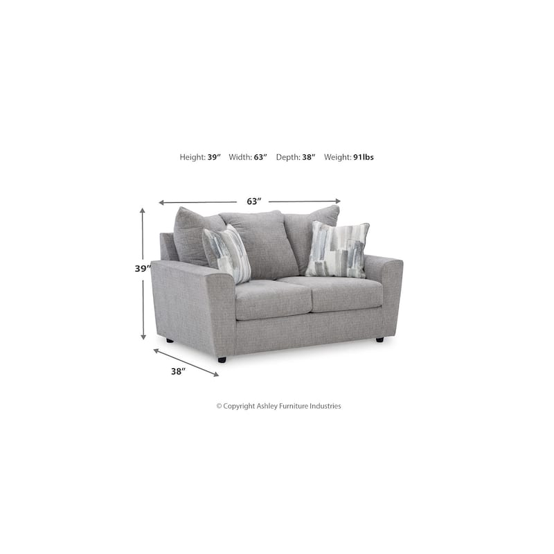 Signature Design by Ashley Stairatt Gray 4-Piece Upholstery Package - 86"W x 38"D x 39"H