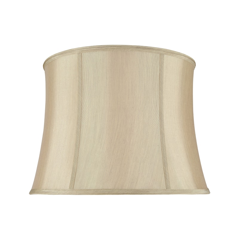 Aspen Creative Bell Shape Spider Construction Lamp Shade in Gold Taupe (14" x 16" x 12")