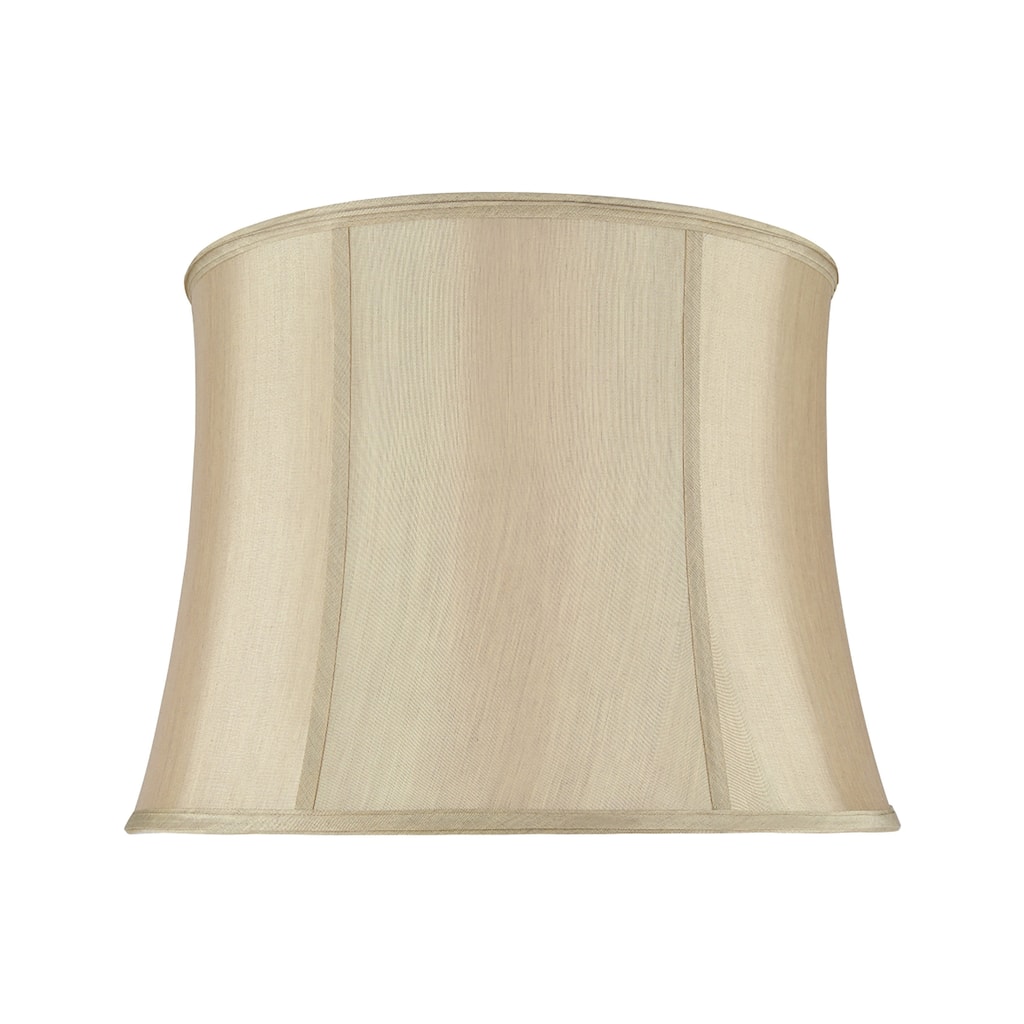 Aspen Creative Bell Shape Spider Construction Lamp Shade in Gold Taupe (14" x 16" x 12")