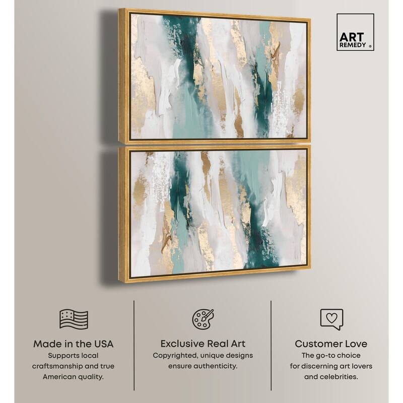 Champagne Bath Glamour Canvas by Art Remedy