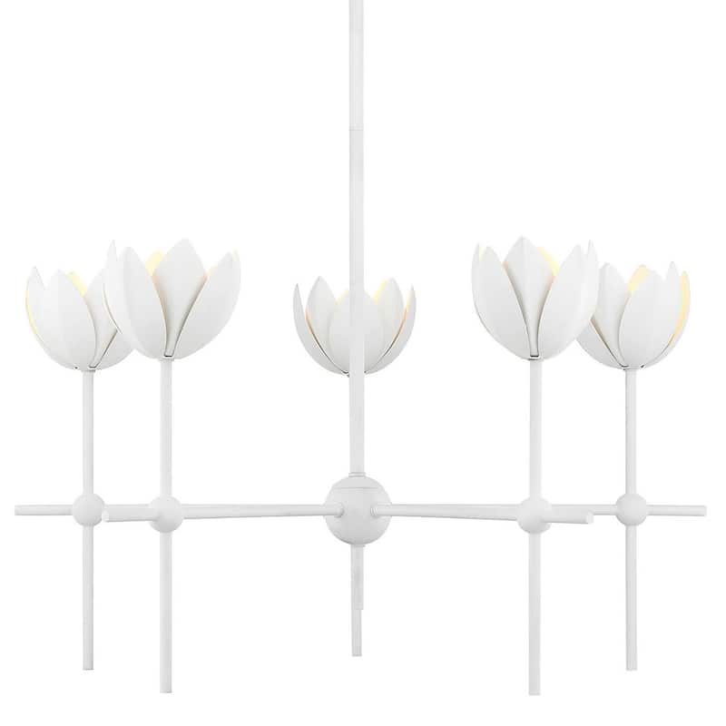 Bellevue SHCH60472 5 Light 26" Wide Chandelier with Floral Shades