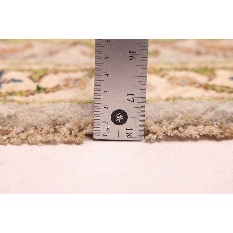 ECARPETGALLERY Hand-knotted Aryana Light Grey Wool Rug - 8'2 x 8'4