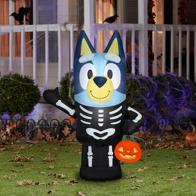 Airblown-Bluey in Skeleton Costume-Bluey