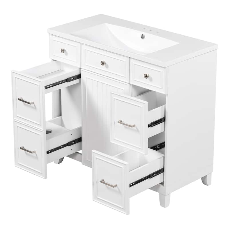 GDFStudio - Zyra Wood 36" Bathroom Vanity