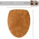 preview thumbnail 154 of 189, Home Weavers Waterford Collection Cotton Toilet Lid Rug | Elastic Fit | Fit Most Standard Toilet Lid | 18"x18"