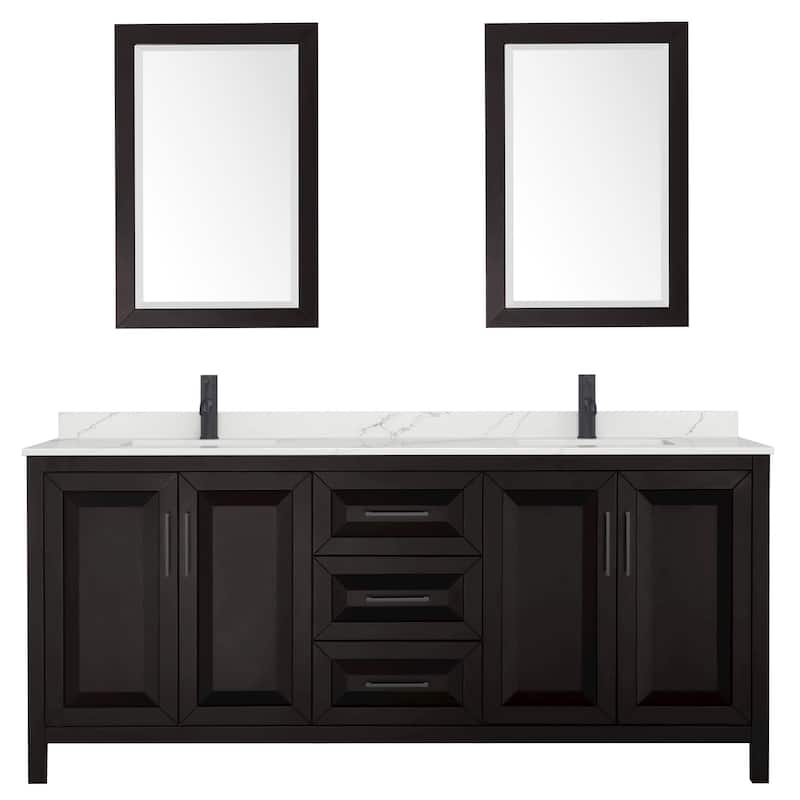 Wyndham Collection WCV252580D-QTZ-UNSM24 Daria 80" Free Standing