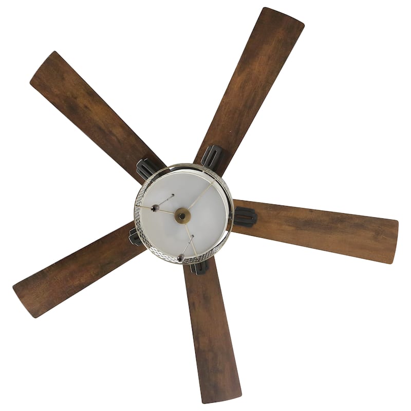 Copper Grove Leyla 52-inch 5-blade Bronzed Wave LED Ceiling Fan