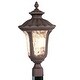 preview thumbnail 6 of 4, Livex Lighting Oxford 3 Light Outdoor Post Light Imperial Bronze