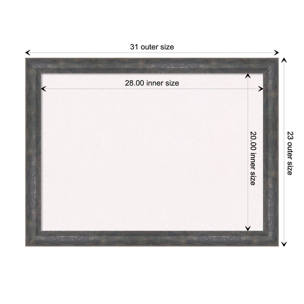 Angled Metallic Rainbow Wood Framed White Corkboard Bulletin Board, Organization Board, Pin Board