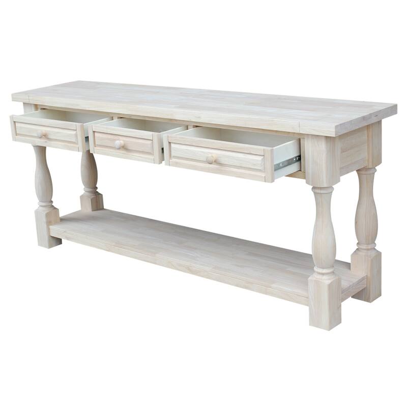 Tuscan Ready to Finish Console Table