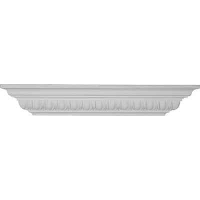 12"W x 3 7/8"H x 5 1/4"P Egg & Dart Shelf