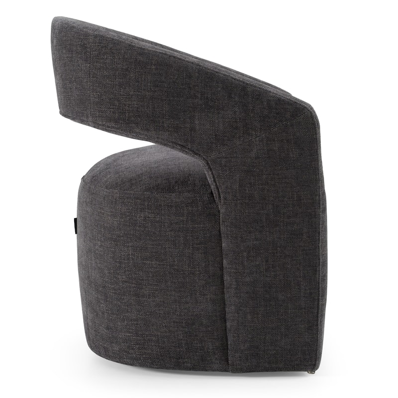 Modrest Angie Modern Dark Grey Fabric Accent Chair